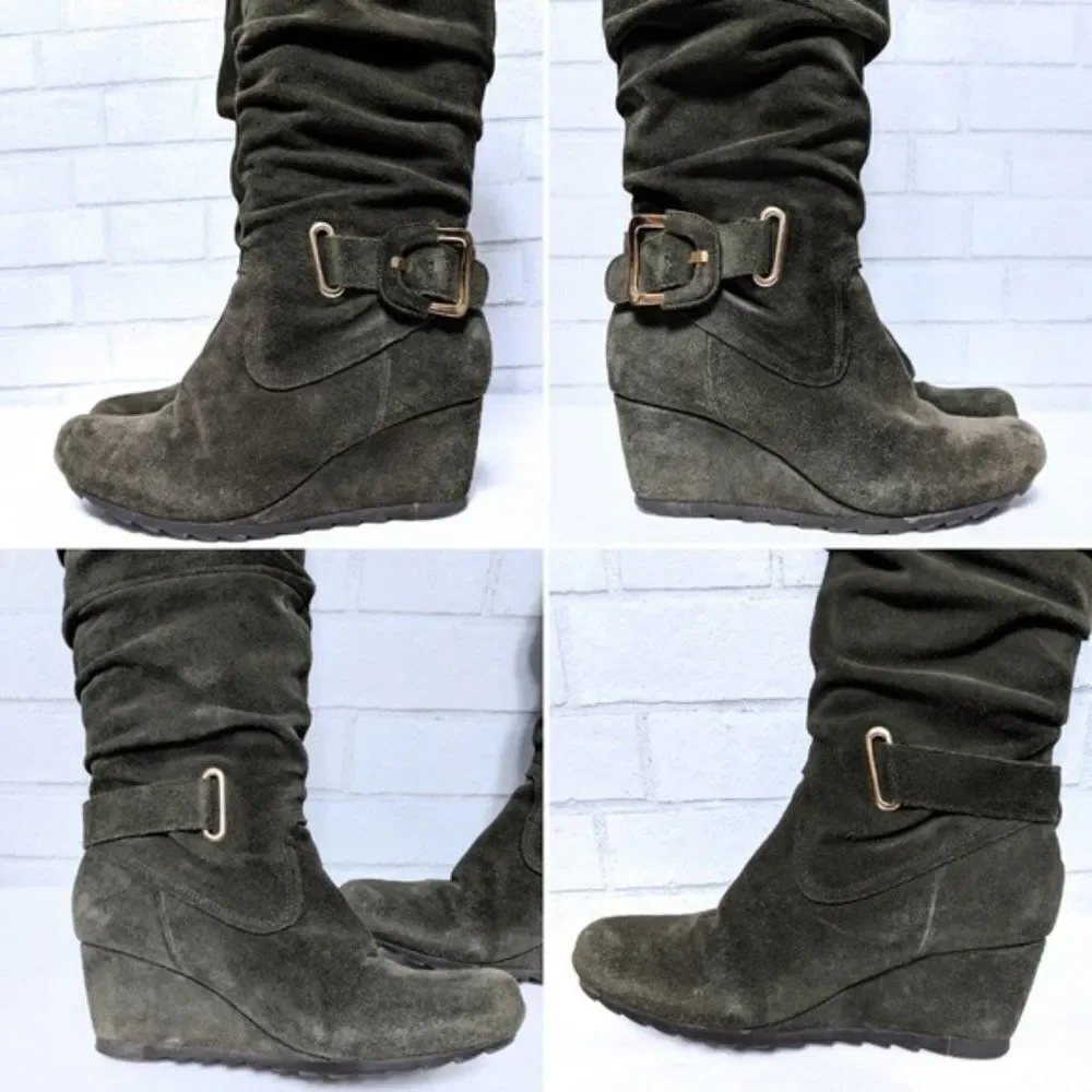 EARTHIES Raphaelle Suede Over the Knee Boots 7.5